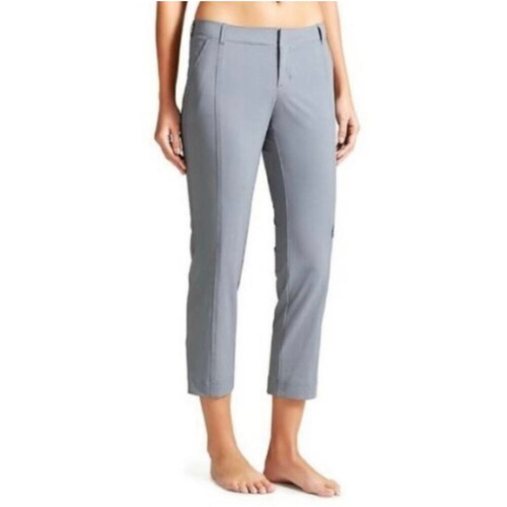 Athleta Pants Womens 4 Gray Palisade Cropped Hiking Athletic Outdoor Active